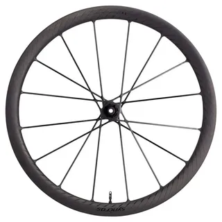 Syncros Capital Sl 700c Cl Disc Tubeless Rennrad-vorderrad - Black Matt - 12 x 100 mm