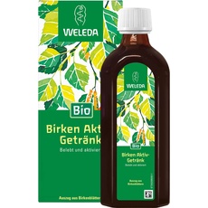 WELEDA Bio Birken Aktiv-Getränk, Belebendes Birkenwasser zum Trinken, ohne Zucker für Diabetiker geeignet, mit Bio-Zitronensaft (1 x 250 ml)