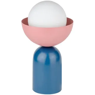 Osram Tischleuchte , Blau, Rosa , Metall, Glas , 36.5 cm , Lampen & Leuchten, Innenbeleuchtung, Tischlampen, Tischlampen