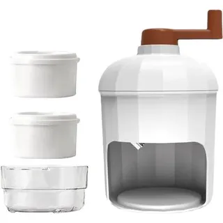 Handgefrorene Icemaker - Handbetriebener Eisbrecher mit Becher für Smoothies und Getränke - Weiß