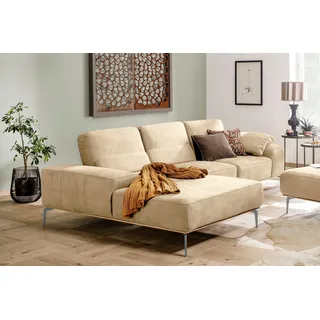 W.Schillig Ecksofa »run, Designsofa mit tollem Sitzkomfort, bequem, L-Form« mit elegantem Holzsockel, Füße in Silber matt, Breite 299 cm W.SCHILLIG