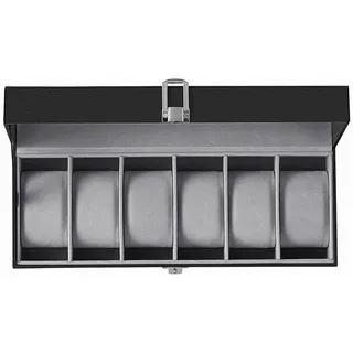 Songmics Uhrenbox schwarz, grau 30,0 x 11,2 x 8,0 cm, 1 St.