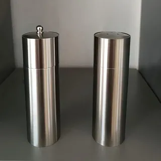 Edelstahl Salz & Pfeffer Set 15cm Gewürzmühle Geschenk Küchenhelfer