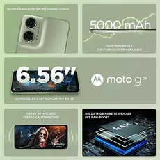 Bild von Moto G24 8 GB RAM 128 GB ice green