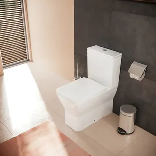 Hansgrohe EluPura Original Q Stand-WC mit WC-Sitz Weiß