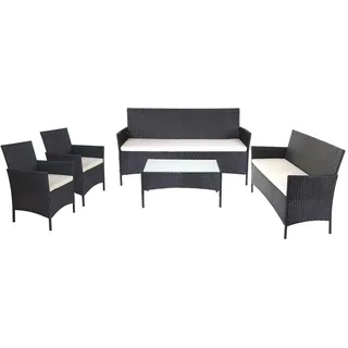MCW 3-2-1-1 Loungeset anthrazit/cremeweiß