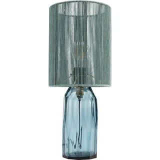 Kare Design Tischlampe Vecchio Blau, Glas, Moderne Tischleuchte, Schreibtischlampe, Büro, Wohnzimmer, Schlafzimmer, Office, keine Leuchtmittel inklusive, 42x18x18 (HxBxT)