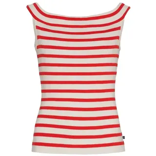 Sea Ranch Kelly Ärmelloser Pullover - Pearl / Poppy Red - L