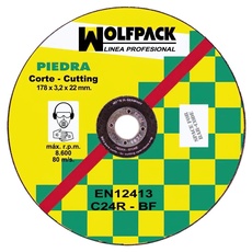 WOLFPACK LINEA PROFESIONAL - 9010205 Schleifscheibe Stein 178x3,2x22mm