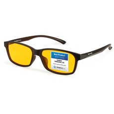 PRiSMA - 95% Blaulichtfilter-Brille FREiBURG LiTE95 - Damen und Herren - für Arbeit PC und TV - Augenanstrengung reduzieren - besser schlafen
