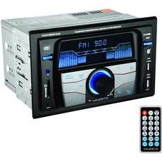 Majestic SV 517 RDS BT DAB Autoradio FM Stereo DAB+ Bluetooth, Dual DIN, USB/SD/AUX-IN, USB Charger, 180W (45x4ch), Schwarz