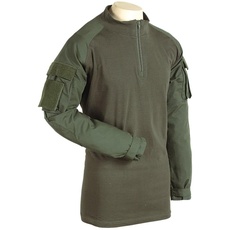 VOODOO TACTICAL Herren Combat Shirt mit Reißverschluss, Herren, 01-9582004093, OD, M
