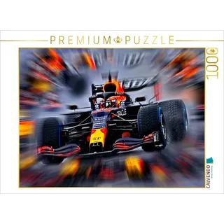 CALVENDO Puzzle Zwar besitzt der Niederländer Max Verstappen auch die belgische Staatsbürgerschaft, fährt aber mit niederländischer Lizenz. Sein Vater Jos war vor über 20 Jahren auch in der Formel 1 aktiv. 1000 Teile Puzzle quer | 1000 Teile Lege-Größe 64x