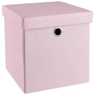 My Baby Lou Spielzeugbox , Rosa , Textil, Holzwerkstoff , Uni , 1 Fächer , 32x32x32 cm , Bsci , Deckel abnehmbar, faltbar, umweltfreundlich , Baby & Kindermöbel, Babyzimmer, Spielzeugkisten