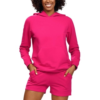 DKaren Damen Jogginganzug Set Baumwolle Koko Clothes, Rosa, XXL EU