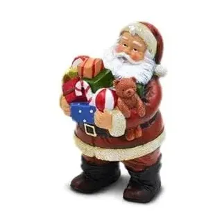 SUD IMPORT Weihnachtsmann Harz C/Geschenke 15cm K0014, Mixed, Normal