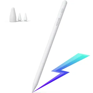 Hommie Stylus Pen (2. Generation) Kompatibel mit iPad, Magnetisch Stift mit Schnelle Aufladung & Palm Rejection, Active Pencil für iPad10/9/8, iPadAir5/4, iPad Pro 11" 4/3/2/1, iPad Pro 12,9" 6/5/4/3