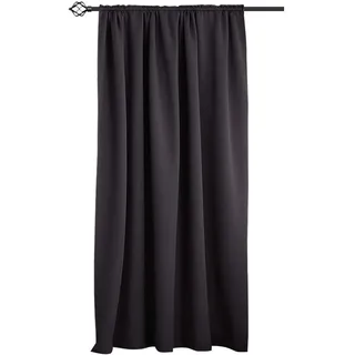 WOLTU Thermovorhang, Verdunklungsvorhang für Wohnzimmer Schlafzimmer, Blickdicht, mit Kräuselband für Schiene, 250g/m2 Schwere Wärmeisolierende, 135 x 175 cm, Anthrazit
