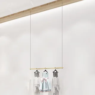 Kleiderständer Hängegarderobe höhenverstellbar Deckenmontage Ausstellungsregale Kleiderstange Wandmontage Kleiderbügel kommerzielle Verkaufsständer Bekleidungsgeschäft Garderobenständer