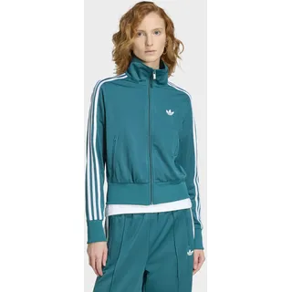 Trainingsjacke ADIDAS ORIGINALS "FIREBIRD CLASSIC", Damen, Gr. L, legacy teal, weiß, Obermaterial: 100% Polyester, Jacken Trainingsjacke, FIREBIRD, reguläre Passform