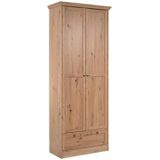 Livetastic Mehrzweckschrank , Eiche Artisan , Metall , 5 Fächer , 1 Schubladen , 80x200x39 cm , Waschküche, Mehrzweckschränke