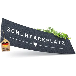ElbFuchs Schuhparkplatz Fußmatte 120x40cm Grau I Waschbare & rutschfeste Indoor-Schuhmatte & Abtropfmatte I Ideal als Schuhunterlage & Schuhablage I Schmutzfangmatte für Flur & Eingang
