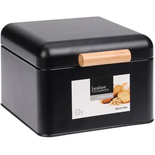 Brotkasten Metall 22/20/14 cm , Schwarz , 20x14x22 cm , Geschirr, Tischkultur & Serviergeschirr, Brotkörbe