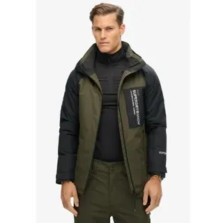 Superdry für Herren. MS110179A Skijacke Freestyle Core grün (XL), Sportlich, Schnee, Recyceltes Polyester, Nachhaltig