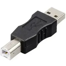 Bild von USB 2.0 Adapter [1x USB 2.0 Stecker A - 1x USB 2.0 Stecker B] rf-usba-03 vergoldete Steckkontakte