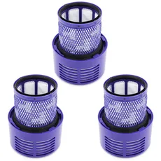 DingGreat Filter für V10 Dyson 3 Stück Waschbar Ersatz Filter für Dyson V10 SV12 Cyclone Animal Absolute Staubsauger Ersatzteil Ersetzen Sie # DY-969082-01