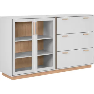 Livetastic Sideboard Grau, - 161x94x40 cm,