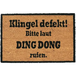 Relaxdays DING DONG 40 x 60 cm Natur/Schwarz