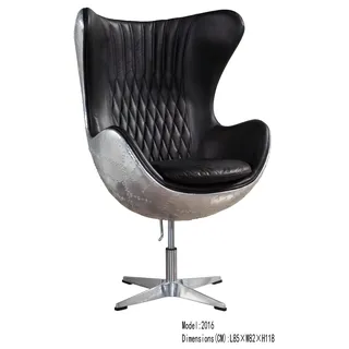 Cocktailsessel Lounge Sessel Clubsessel Esszimmerstuhl Leder Sessel Ohrensessel - Schwarz
