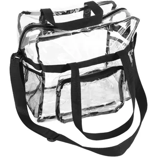 Micvtve Durchsichtige Tragetasche, Verstellbarer Schultergurt und ReißVerschluss Oben, Stadionsicherheits- und Fitnessstudio-Durchsichtige Tasche, Perfekt für Den