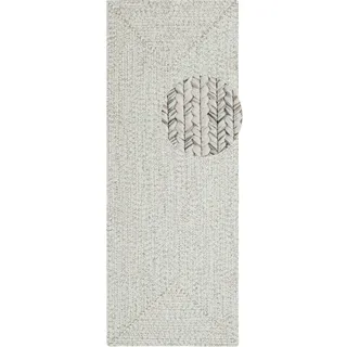 HANSE HOME Trenzado Outdoor-Teppich 80 x 200 cm Grau/Weiß