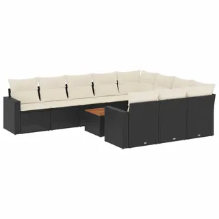 VidaXL 3224299, Cremefarben, Rattan, Stahl, Akazienholz, 110 kg, Erwachsene & Kinder, 550 mm, 550 mm - Beige