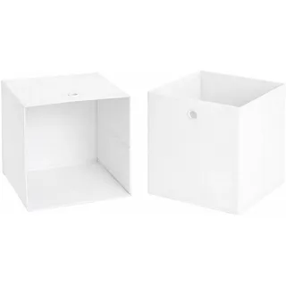 Schildmeyer Aufbewahrungsbox AREZZO 32 x 32 x 32 cm 2-tlg. weiß
