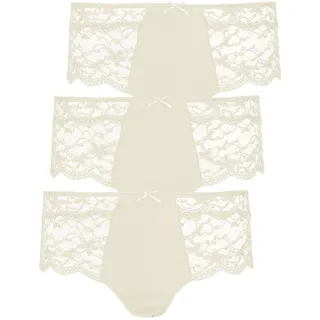 Nina Von C. Hipster »3er Pack Damen Hipster Silver Edition«, beige