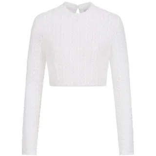 Nübler Dirndlbluse »Dirndlbluse langarm Johanna«, weiß