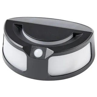 Solar Sensorleuchte für Wand und Boden, modernes schwarzes Design, schöne 3000K Farbtemperatur