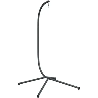 vidaXL Gestell für Hänge-Ei-Sessel ohne Korb Anthrazit Stahl (Nur Standfuß) - Grau