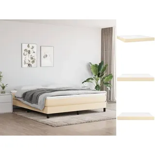 vidaXL Taschenfederkernmatratze Creme 160 x 200 cm H2