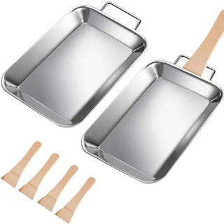 2-tlg. Grillpfanne, 12.8 cm, Silber | 2-tlg.; Grillpfanne; Ausführung 12.8 cm, Silber.
