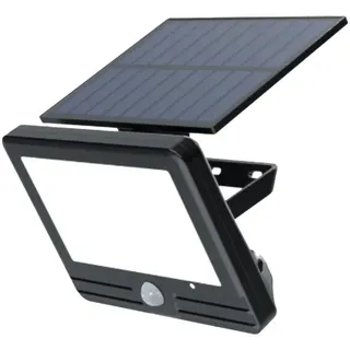 LUXULA Außenstrahler Solar 300lm IP54 inkl. Bewegungsmelder Schwarz