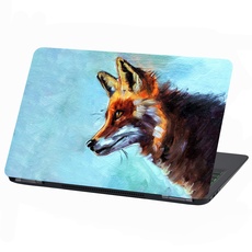 Laptop Folie Cover: Strange Klebefolie Notebook Aufkleber Schutzhülle selbstklebend Vinyl Skin Sticker (13-14 Zoll, Lp35 Beautiful Fox)
