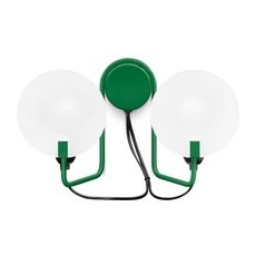 Stilnovo Bugia LED-Wandleuchte zweiflammig grün