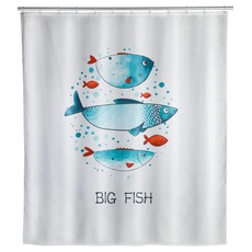 Bild Duschvorhang Big Fish Motiv 180,0 x 200 cm