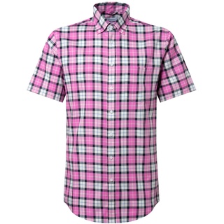 Seidensticker Men's Regular Fit Kurzarm Hemd Shirt, Rosa, 39