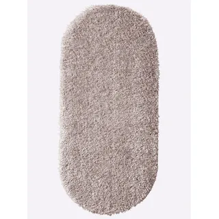 Heine home Teppich oval 40 mm Höhe, grau