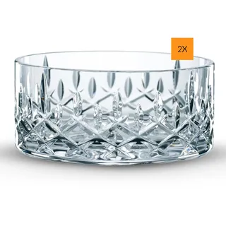 Nachtmann 2-teiliges Schalen Set, 11 cm Durchmesser, Noblesse, 96060, Snackschalen aus Kristallglas, Glasschalen spülmaschinenfest